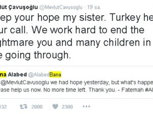 Bakan Çavuşoğlu, Bana’ya Ses Verdi