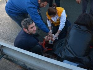 Rize’de Trafik Kazası: 1 Trafik Polisi Yaralı