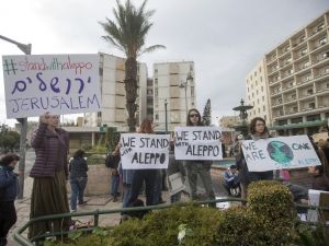 İsrail’de Halep Protestosu