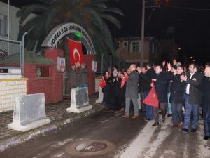 Yomra İlçesinde Teröre Lanet Yürüyüşü Düzenlendi