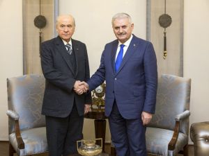 Başbakan Yıldırım-bahçeli Görüşmesi Sona Erdi