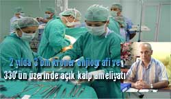 2 yılda 330 kalp ameliyatı