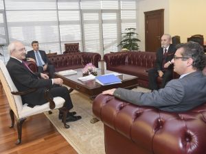 Kılıçdaroğlu Kktc’li Erhürman’la Görüştü