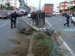 Trabzon'da trafik kazası 4 yaralı