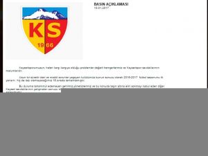 Kayserispor’da Lisans Sıkıntısı