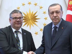 Erdoğan, Finlandiya Dışişleri Bakanını Kabul Etti