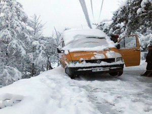 Rize'de Kar Yağışı Sonrası Kazalar Yaşandı