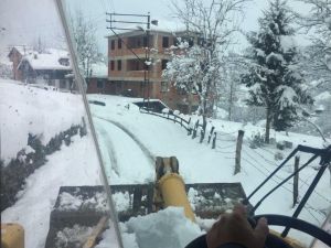Of Belediyesi Kar Mücadelesinde