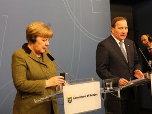 Merkel İsveç’te