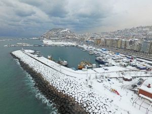 Giresun’un Havadan Çekilen Kar Görüntüleri Hayran Bırakıyor