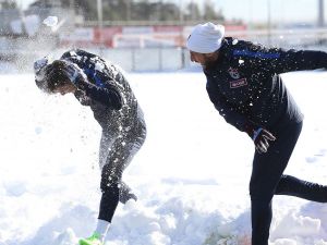 Trabzonspor’da Kar Keyfi