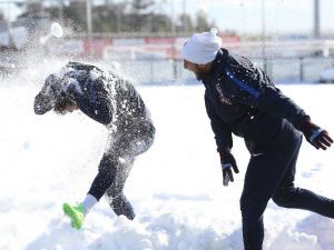Trabzonspor’da Kar Keyfi
