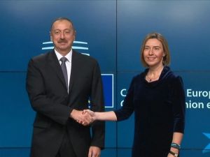 Aliyev Mogherini İle Görüştü