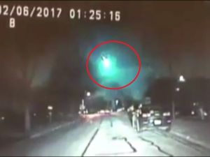 Meteorun Düşme Anı Kamerada