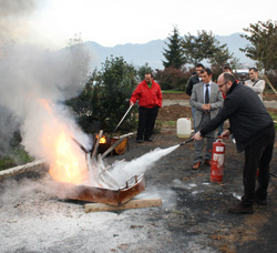 Rike Ekibine Yangın Eğitimi