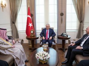 Yıldırım Suudi Dışişleri Bakanını Kabul Etti