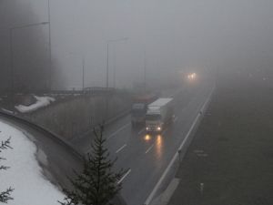 Bolu Dağı’nda Ulaşıma Sis Engeli