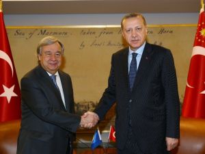 Erdoğan Bm Genel Sekreteri Guterres İle Bir Araya Geldi