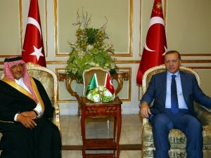 Cumhurbaşkanı Erdoğan Suudi Prens Ve Bakanı Kabul Etti