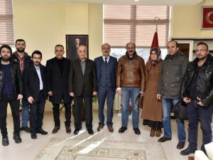Gazetecilerden Yeni Rektör Zeybek’e Ziyaret