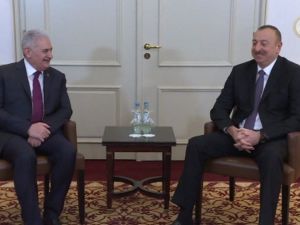 Başbakan Yıldırım, Aliyev’le Görüştü