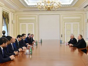 Aliyev, Bakan Çelik’i Kabul Etti