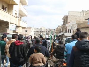 Halep’te Esed Ve Deaş Karşıtı Gösteri