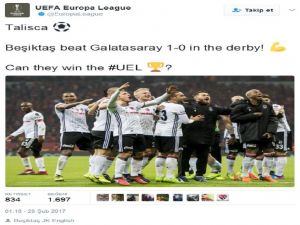 Uefa’dan Beşiktaş’a Derbi Tebriği