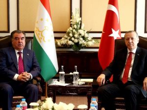 Erdoğan Tacik Mevkidaşıyla Görüştü