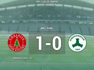 Giresunspor’un Galibiyet İstanbul’da Serisi Sona Erdi