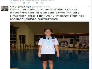 Genç Sporcu Selin Keskin’e Müjde