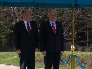 Başbakan Yıldırım Ürdünlü Mevkidaşını Törenle Karşıladı