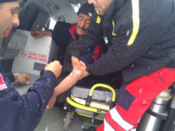 Mahsur Kalan Vatandaş Kurtarıldı