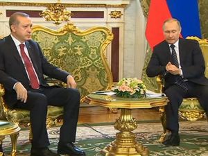 Cumhurbaşkanı Erdoğan Putin İle Görüştü