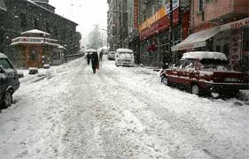 Rize Merkezde Kar Yağışı