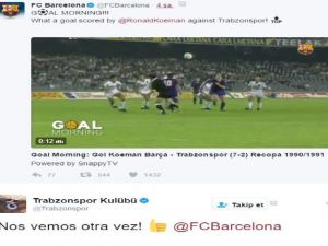 Trabzonspor’dan Barcelona’ya Cevap