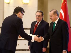 Erdoğan, Kosta Rika Büyükelçisini Kabul Etti