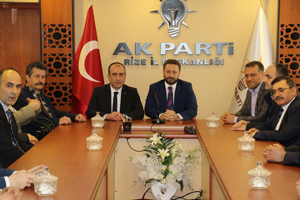 Rize'de MHP'den AK Parti'ye Ziyaret