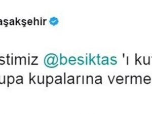 Başakşehir’den Beşiktaş’a Esprili Tebrik