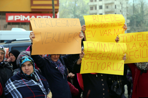 Rize'de Kamulaştırma Bedeline Tepki Protestosu