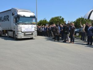 Trabzon’dan Suriye’ye 8 Tır Dolusu Yardım Malzemesi