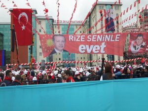 Rize Cumhurbaşkanı Erdoğan'ı Bekliyor