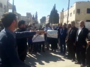 İdlib’teki Katliam Suriye’de Protesto Edildi