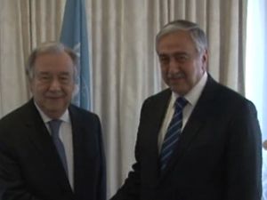 Akıncı Bm Genel Sekreteri Guterres İle Bir Araya Geldi