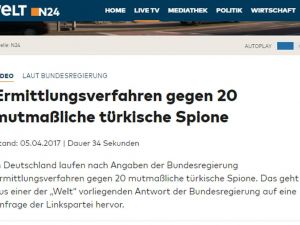 Almanya’da 20 Türk’e "Casusluk" Soruşturması