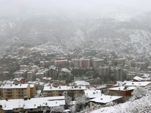 Gümüşhane’ye Nisan Ayında Kar Sürprizi