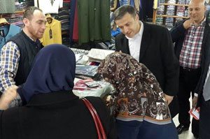 MHP Rize Merkez İlçe, Evet İçin Esnafları Ziyaret Etti