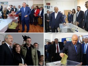 Liderler Oylarını Kullandı