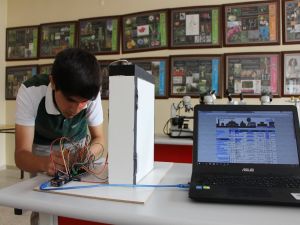 Liseli Öğrenciden Yangında Hayat Kurtaracak Proje