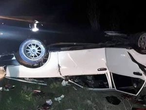 Lastiği Patlayan Otomobil Takla Attı: 7 Yaralı